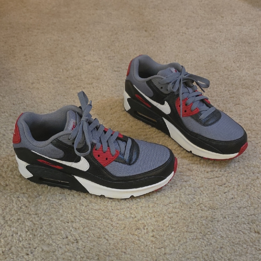 Nike Air (Women & Youth) Grey, Black & Red Retro Sneakers